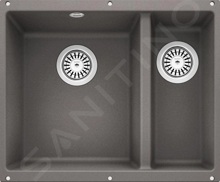 Blanco Rotan 340/160 - Silgranit Spoelbak, 555x460 Mm, Aluminium 524250 3 Blanco Rotan 340/160 - Silgranit Spoelbak, 555x460 Mm, Aluminium 524250