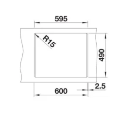 Blanco Naya 6 - Silgranit Spoelbak, 615x510 Mm, Tartufo 519644 -Exporteren Kraan Lux Winkel 5600a3761abdb7b56a037580