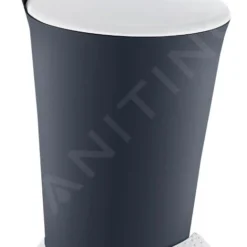 Aqualine Accessoires - Afvalbak Pedal 6 L, Antraciet/wit TRN-079-04