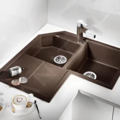 Blanco Metra 9 - Silgranit Spoelbak, 830x830 Mm, Aluminium 515567 -Exporteren Kraan Lux Winkel 587c396b80ab190d6fef6f5f 2