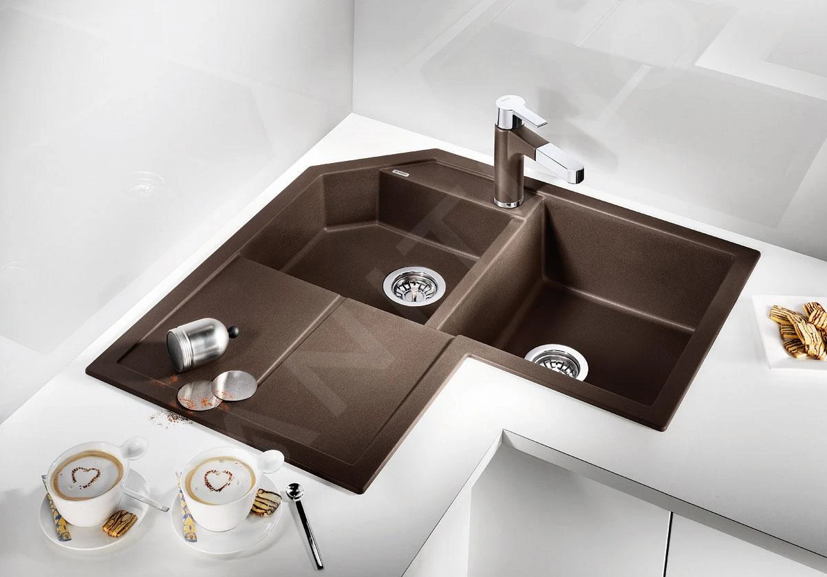 Blanco Metra 9 - Silgranit Spoelbak, 830x830 Mm, Zwart 525938 5 Blanco Metra 9 - Silgranit Spoelbak, 830x830 Mm, Zwart 525938 - Afbeelding 3