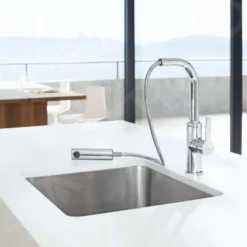 Hansa Ronda - Keukenkraan Met Uittrekbare Vuistdouche, Chroom 54912273 -Exporteren Kraan Lux Winkel 58d3a1099290f51d244d92c2