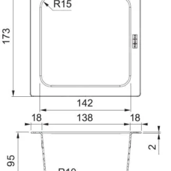 Franke Toebehoren - ALL-IN Kleine Inzetbakje Voor Spoelbak, Grijs 133.0655.224 -Exporteren Kraan Lux Winkel 593a2a95fe8b57d26868468e