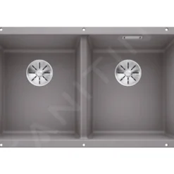 Blanco Subline 350/350 - Silgranit Spoelbak, 755x460 Mm, Aluminium 523576