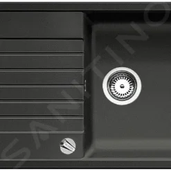 Blanco Zia XL 6 - Silgranit Spoelbak, 1000x500 Mm, Met Draaiknopbediening, Zwart 526023