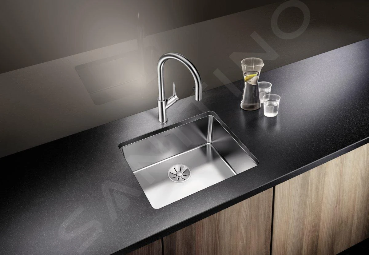 Blanco Andano 400 - Spoelbak, 440x440 Mm, Rvs 522959 6 Blanco Andano 400 - Spoelbak, 440x440 Mm, Rvs 522959 - Afbeelding 4