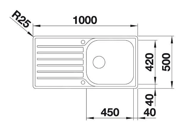Blanco Lantos XL 6 - Spoelbak, 1000x500 Mm, Draaiknopbediening, Geborsteld Rvs 519709 4 Blanco Lantos XL 6 - Spoelbak, 1000x500 Mm, Draaiknopbediening, Geborsteld Rvs 519709 - Afbeelding 2
