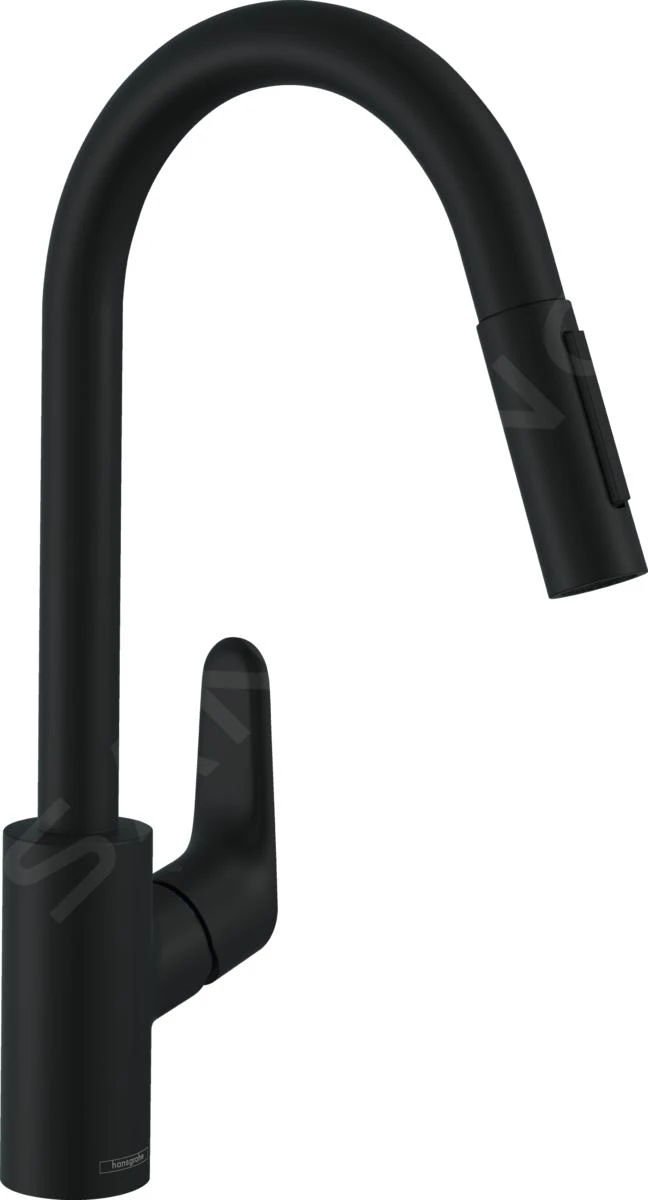 Hansgrohe Focus M41 - Keukenkraan Met Uittrekbare Handdouche, Mat Zwart 31815670 3 Hansgrohe Focus M41 - Keukenkraan Met Uittrekbare Handdouche, Mat Zwart 31815670