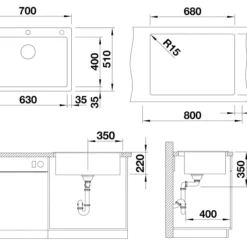 Blanco Pleon 8 - Silgranit Spoelbak, 700x510 Mm, Tartufo 523050 -Exporteren Kraan Lux Winkel 5c18b5d256bb5bea9a6fc49b