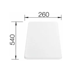 Blanco Accessoires - Snijplank Lago 540x260 Mm, Wit 210521