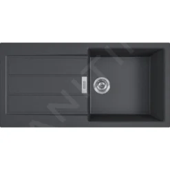 Franke Sets - Set T77, Tectonite Spoelbak S2D 611-100 En Keukenkraan FN 0147.031, Zwart/chroom 143.0616.932 -Exporteren Kraan Lux Winkel 5f947f01f520b0a5991afc1f