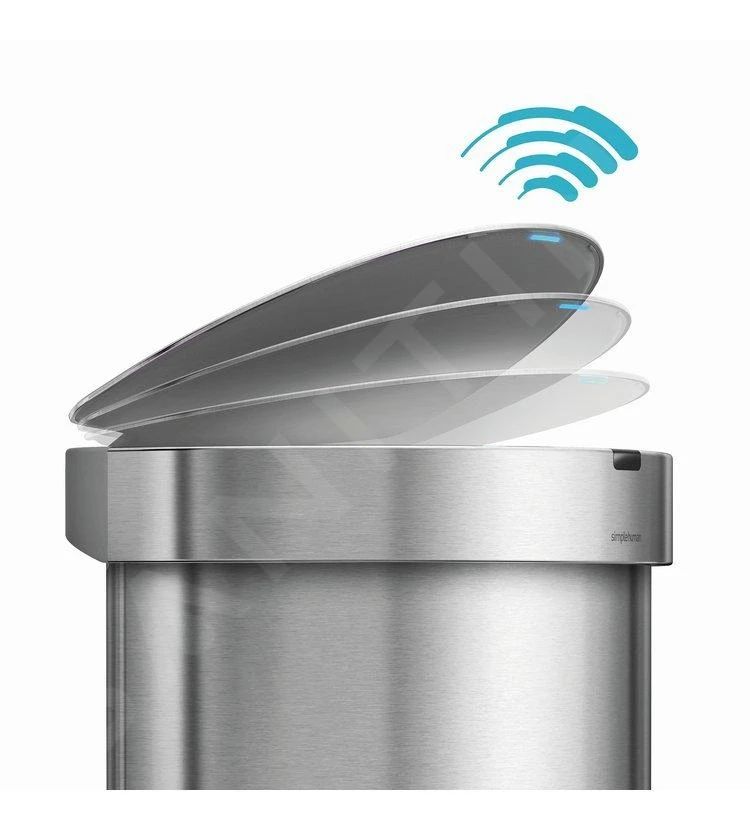 Simplehuman Afvalemmers - Afvalbak Met Sensor, 45 L, Gebrosteld Rvs ST2009 12 Simplehuman Afvalemmers - Afvalbak Met Sensor, 45 L, Gebrosteld Rvs ST2009 - Afbeelding 10