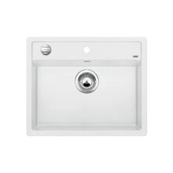 Blanco Dalago 6 - Silgranit Spoelbak, 615x510 Mm, Draaiknopbediening, Wit 514199