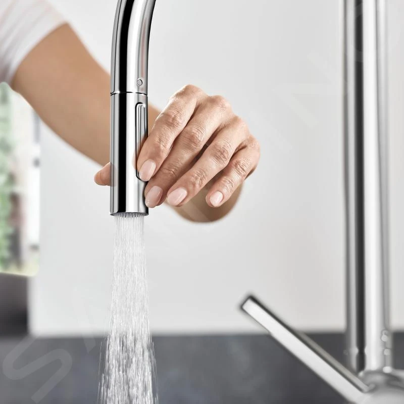 Hansgrohe M54 - Talis Keukenkraan Met Uittrekbare Handdouche, Chroom 72800000 6 Hansgrohe M54 - Talis Keukenkraan Met Uittrekbare Handdouche, Chroom 72800000 - Afbeelding 4