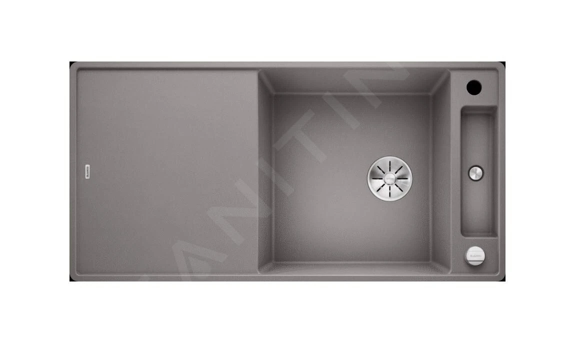 Blanco Axia III XL 6 - Silgranit Spoelbak, 990x500 Mm, Met Accessoires, InFino, Aluminium 523528 3 Blanco Axia III XL 6 - Silgranit Spoelbak, 990x500 Mm, Met Accessoires, InFino, Aluminium 523528