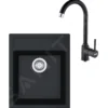 Franke Sets - Keukenset T52, Tectonite Spoelbak SID 610-40 En Keukenkraan FP 9000.071, Zwart 114.0508.416 -Exporteren Kraan Lux Winkel 65c6ee004a1508cbfccd534f