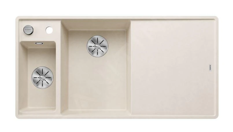 Blanco Axia III 6 - Silgranit Spoelbak, 990x500 Mm, Met Afvoerbediening En Toebehoren, InFino, Zacht Wit 527048 3 Blanco Axia III 6 - Silgranit Spoelbak, 990x500 Mm, Met Afvoerbediening En Toebehoren, InFino, Zacht Wit 527048