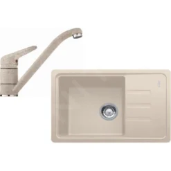 Franke Sets - Keukenset G117, Fragraniet Spoelbak BSG 611-62, Sahara + Kraan FC 9541.082, Sahara 114.0440.700