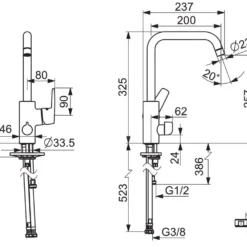 Hansa Polo - Keukenkraan Met Vaatwasventiel, Chroom 51602293 -Exporteren Kraan Lux Winkel 6e82d889c0f221937ceddbd2