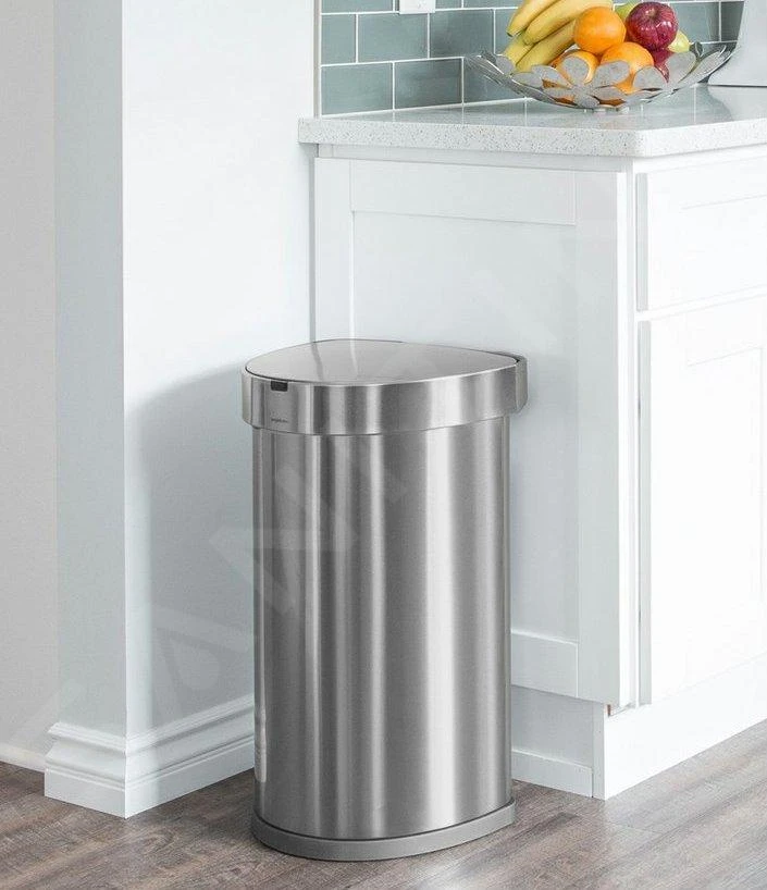 Simplehuman Afvalemmers - Afvalbak Met Sensor, 45 L, Gebrosteld Rvs ST2009 7 Simplehuman Afvalemmers - Afvalbak Met Sensor, 45 L, Gebrosteld Rvs ST2009 - Afbeelding 5