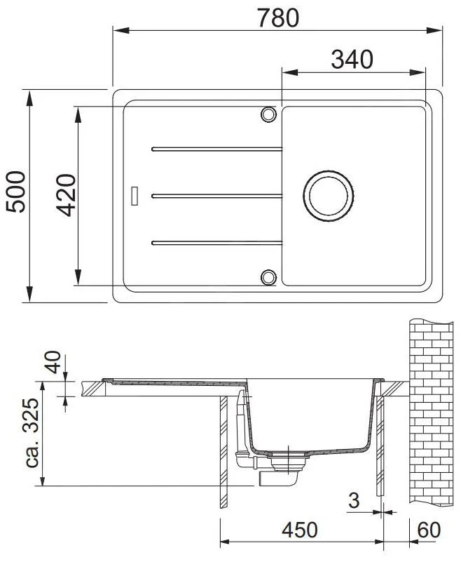 Franke Sets - Spoelbakset G56, BFG 611-78 Graniet Spoelbak, Onyx + Keukenkraan FC 650, Chroom 114.0323.875 4 Franke Sets - Spoelbakset G56, BFG 611-78 Graniet Spoelbak, Onyx + Keukenkraan FC 650, Chroom 114.0323.875 - Afbeelding 2