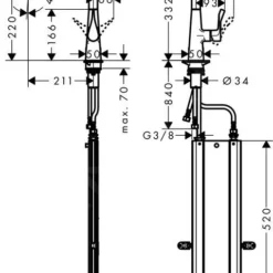 Hansgrohe M71 - Keukenkraan M7116-H220 Met Uittrekbare Handdouche, SBOX, RVS Look 73800800 8 Hansgrohe M71 - Keukenkraan M7116-H220 Met Uittrekbare Handdouche, SBOX, RVS Look 73800800 -Exporteren Kraan Lux Winkel 7498805b92f1aade09e4ebd0