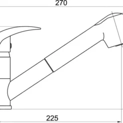 Novaservis Titania Lux - Keukenkraan Met Uittrekbare Handdouche, Chroom 91081,0 -Exporteren Kraan Lux Winkel 750a60fc11257a0cb56f7f41