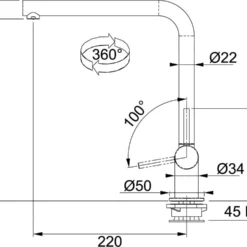 Franke Kranen - Keukenkraan FN 9311.031, Neerklapbaar Onder Een Raam, Chroom 115.0263.158 -Exporteren Kraan Lux Winkel 75d989983151c7012c93145c