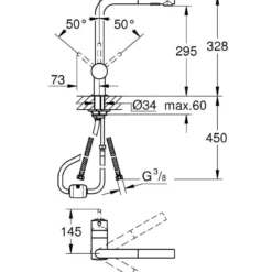 Grohe Minta - Keukenkraan, Chroom 30274000 -Exporteren Kraan Lux Winkel 76039fd03287e13448819068