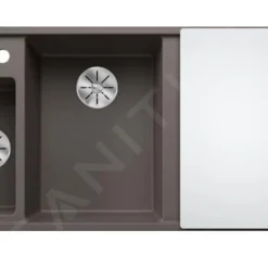 Blanco Axia III 6 - Silgranit Spoelbak, 1000x510 Mm, Met Afvoerbediening En Toebehoren, InFino, Grijs 527226 -Exporteren Kraan Lux Winkel 7644355b5ab04b093ff724c8