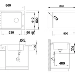 Blanco Elon XL 8 - Silgranit Spoelbak, 860x500 Mm, Met Toebehoren, InFino, Grijs 527255 6 Blanco Elon XL 8 - Silgranit Spoelbak, 860x500 Mm, Met Toebehoren, InFino, Grijs 527255 -Exporteren Kraan Lux Winkel 76f2aa5e337550895a042878