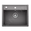 Blanco Dalago 6 - Silgranit Spoelbak, 605x500 Mm, Met Afvoerregeling, Grijze Rots 518851