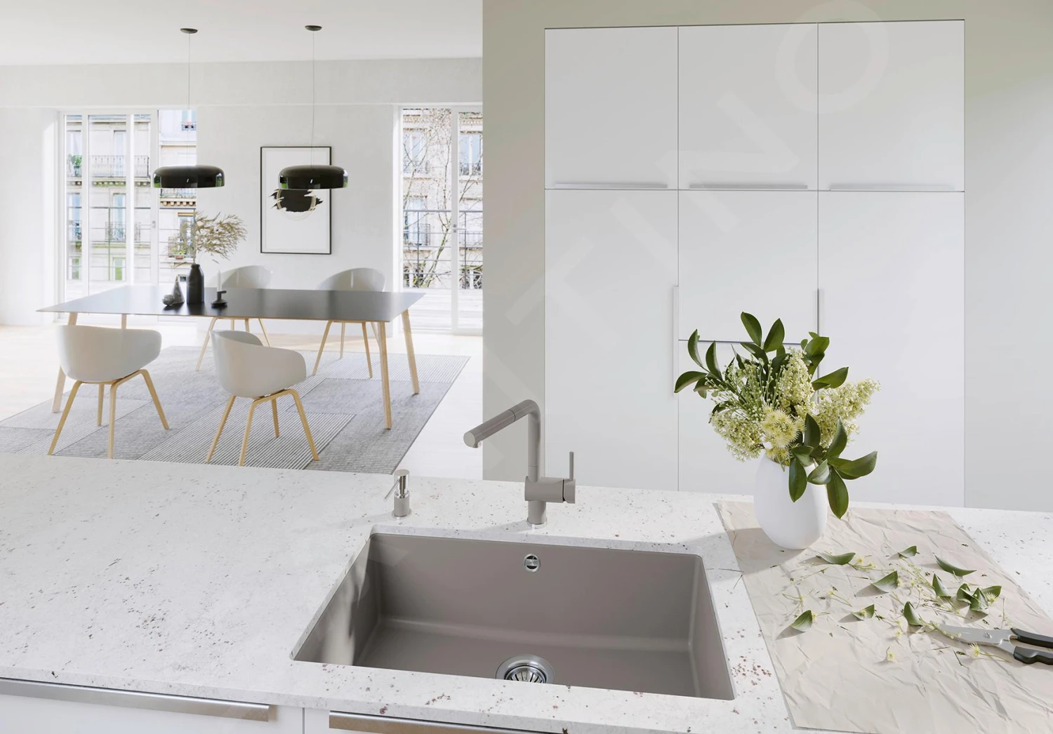 Blanco Rotan 700 - Silgranit Spoelbak, 730x460 Mm, Antraciet 521344 5 Blanco Rotan 700 - Silgranit Spoelbak, 730x460 Mm, Antraciet 521344 - Afbeelding 3