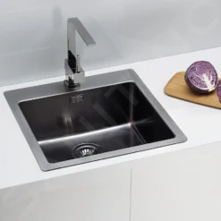 Alveus Pure Monarch - Spoelbak 515x525 Mm, Anthracite 1106868 -Exporteren Kraan Lux Winkel 783042d1a789b357d70c3542