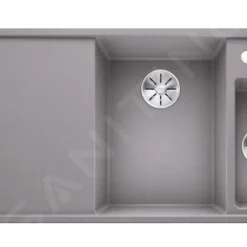 Blanco Axia III 6 - Silgranit Spoelbak, 1000x510 Mm, Met Afvoerbediening En Toebehoren, InFino, Aluminium 523464