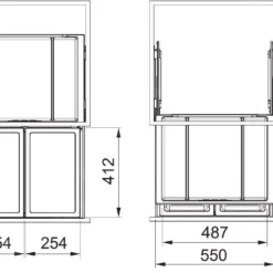 Franke Sorters - Inbouw Prullenbak FX 60 26-26 121.0557.764 -Exporteren Kraan Lux Winkel 7b71a179616f7eeed037955e