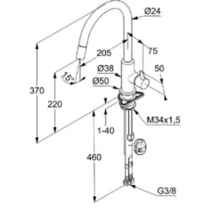 Kludi Bingo Star XS - Keukenkraan, Chroom 468510578 -Exporteren Kraan Lux Winkel 7bdc90b06f78c5e4196d0587