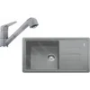 Franke Sets - Keukenset G122, Fragraniet Spoelbak BSG 611-78/39 + Kraan FC 9547.084, Steengrijs 114.0441.185 -Exporteren Kraan Lux Winkel 7dbcf239377e3fa267ba742b