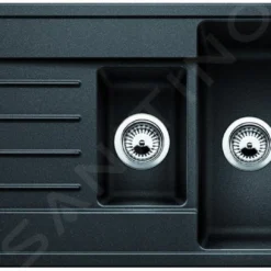 Blanco Legra 6 - Silgranit Spoelbak, 1000x500 Mm, Zwart 526086