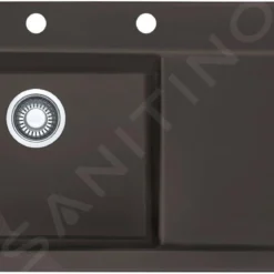 Franke Mythos - Keramische Spoelbak MTK 611-100/2, 1000x510 Mm, Graphit 124.0335.864