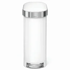 Simplehuman Afvalemmers - Afvalbak Slim 45 L, Wit CW2069 -Exporteren Kraan Lux Winkel 7e9e5db7455ab945b79d3b8c
