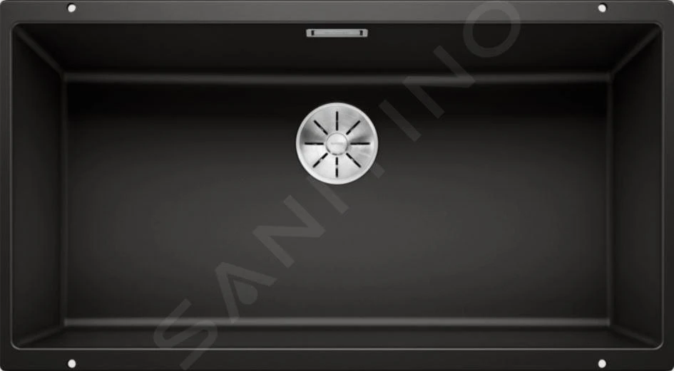 Blanco Subline 800 - Silgranit Spoelbak, 830x460 Mm, Zwart 526005 3 Blanco Subline 800 - Silgranit Spoelbak, 830x460 Mm, Zwart 526005
