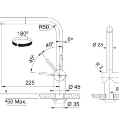 Franke Atlas Neo - Keukenkraan FC 3791.503 Met Uittrekbare Sproeikop, Antraciet 115.0628.210 -Exporteren Kraan Lux Winkel 808243f055ced27003a6caad