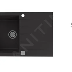 Alveus Sets - Set Granieten Spoelbak Cadit 20 En Keukenkraan Tonia, Carbon SETA20014