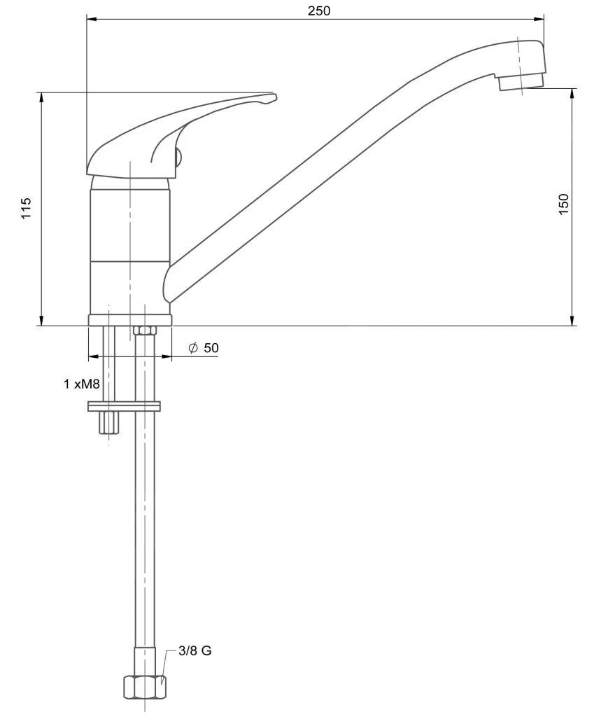 Novaservis Metalia 55 - Keukenkraan, Chroom 55191,0 4 Novaservis Metalia 55 - Keukenkraan, Chroom 55191,0 - Afbeelding 2
