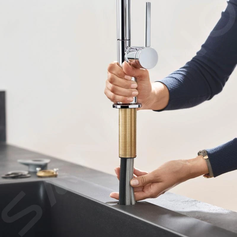 Hansgrohe M54 - Talis Keukenkraan Met Uittrekbare Handdouche, Chroom 72800000 7 Hansgrohe M54 - Talis Keukenkraan Met Uittrekbare Handdouche, Chroom 72800000 - Afbeelding 5