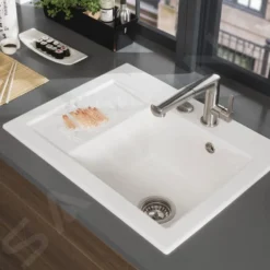 Villeroy & Boch Subway 45 - Keramische Spoelbak 65x51 Cm, CeramicPlus, Alpine Wit 331301R1 -Exporteren Kraan Lux Winkel 832453fe962cb8d4a5287be3