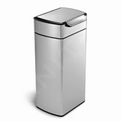 Simplehuman Afvalemmers - Afvalbak 40 L, Touch-bar, Gebrosteld Rvs CW2014