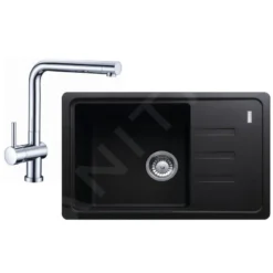 Franke Sets - Keukenset G116, Fragraniet Spoelbak BSG 611-62, Onyx + SAMOA Kraan, Chroom 114.0440.605