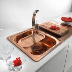 Alveus Line Monarch - Spoelbak 860x500 Mm, Copper 1068985 -Exporteren Kraan Lux Winkel 85ad80116426f2d6d1295820
